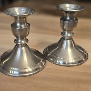 Pewter Candlesticks